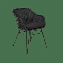 Hot CASA VIENNA Chaise Coque Salle à Manger Noir