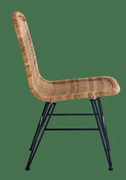 New CASA VIENNA Chaise Noir, Naturel