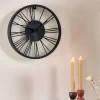 New CASA WHEEL Horloge Murale Noir