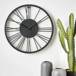 New CASA WHEEL Horloge Murale Noir