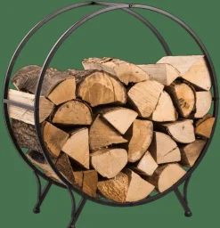 Sale CASA WHEEL Étagère Pour Bois Noir