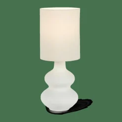 Clearance CASA WHITESTONE Lampe De Table Avec Abat-jour E27 Blanc Cassé