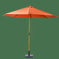 New CASA WOOD Parasol Sans Pied De Parasol Couleur Rouille