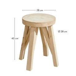 Best CASA XANDER Table D'appoint Naturel