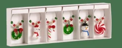 Best CASA X-MAS Marque Verre Set De 6 Multicolore
